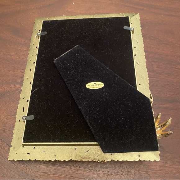 Gold frame with Repurposed Jewelry - Picture 7 of 11